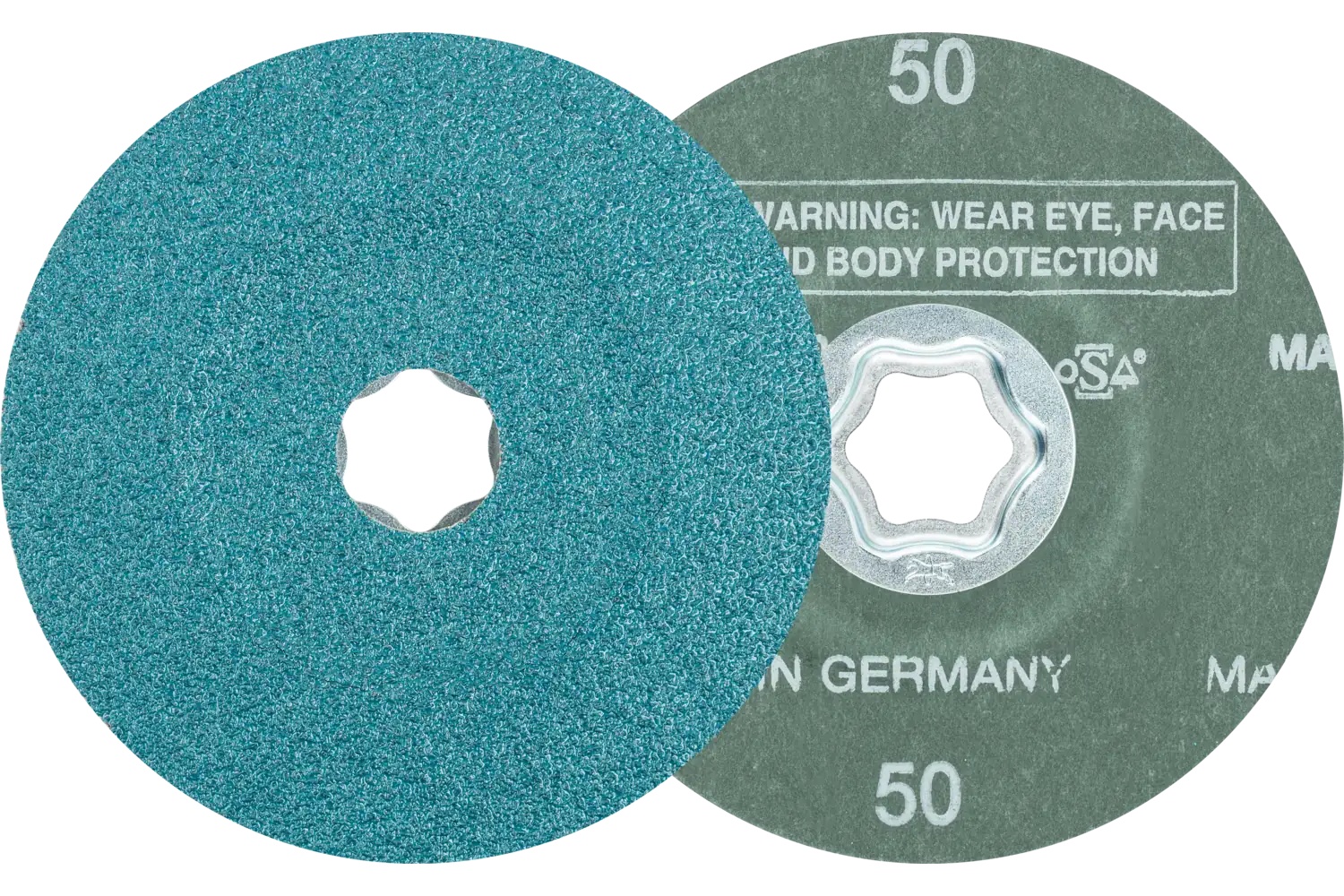 Picture of Pferd Combiclick® Fiber Disc, 4-1/2" Dia, 50 Grit, Zirconia alumina